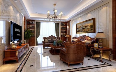 美式四居室225平米12萬裝修案例分享 永和·璞玉住宅室內裝飾裝修解析