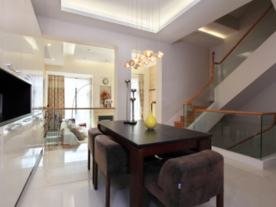 簡約時尚躍層住宅的室內裝飾裝修藝術